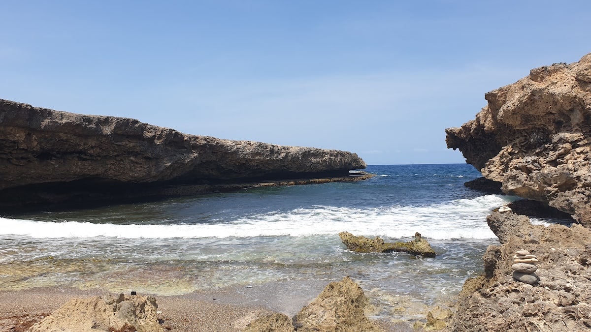 Boca Kalki im Shete Boca National Park auf Curacao