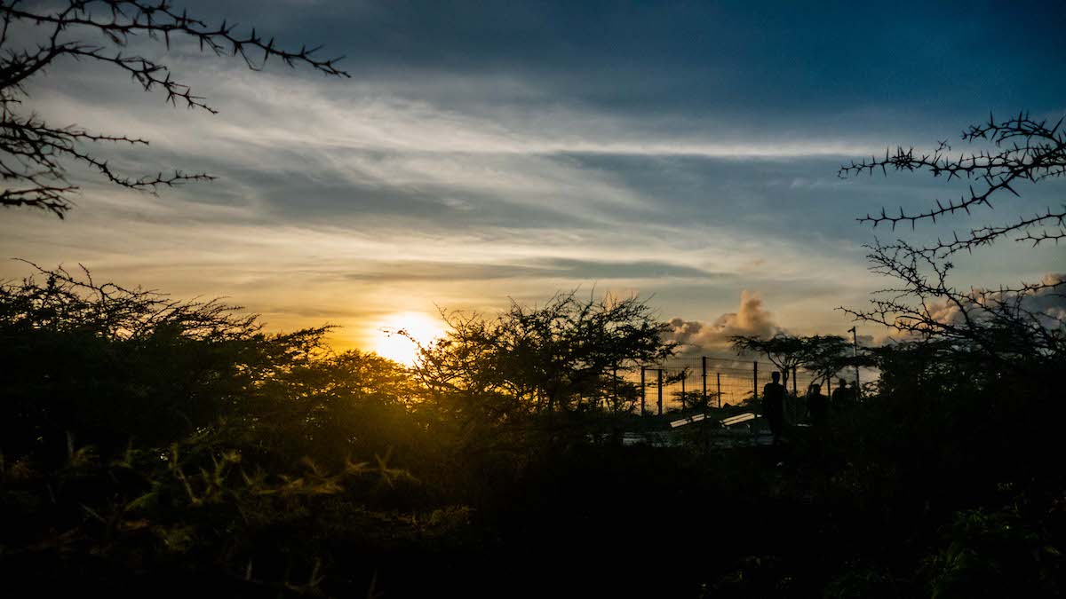 sonnenuntergang tafelberg curacao 1